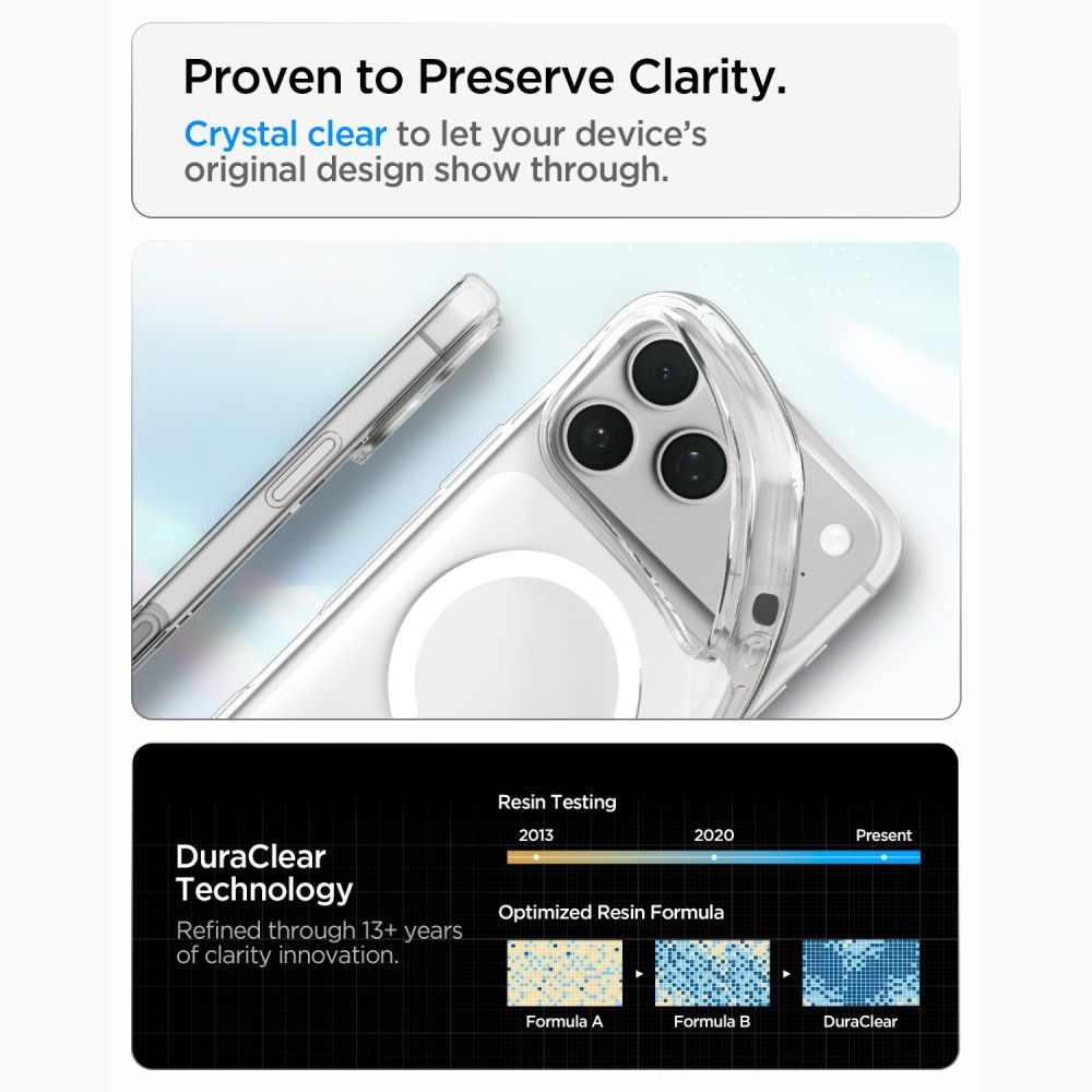 Dėklas Spigen Liquid Crystal MagSafe iPhone 17 Pro Max / 18 Pro Max, skaidrus -- iPhone 17 Pro Max, iPhone 18 Pro Max