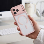 Dėklas Tech-Protect MagPeak MagSafe CC iPhone 17 Pro / 18 Pro, matinis rožinis -- iPhone 17 Pro, iPhone 18 Pro