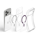 Dėklas Spigen Ultra Hybrid MagSafe iPhone 17 Pro Max / 18 Pro Max, skaidrus / bordo -- iPhone 17 Pro Max, iPhone 18 Pro Max