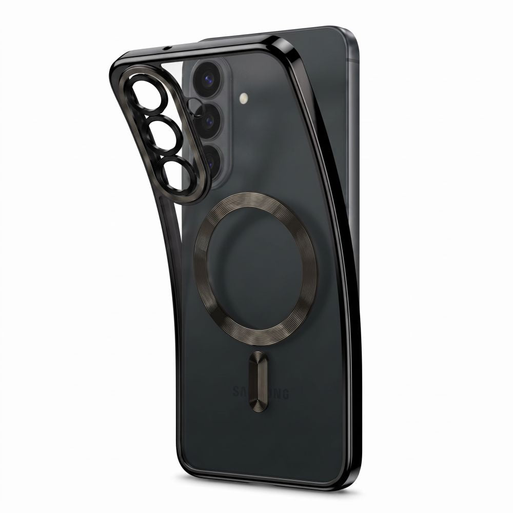 Dėklas Tech-Protect MagFlex MagSafe Galaxy S26 FE, blizgus juodas -- Galaxy S26 FE