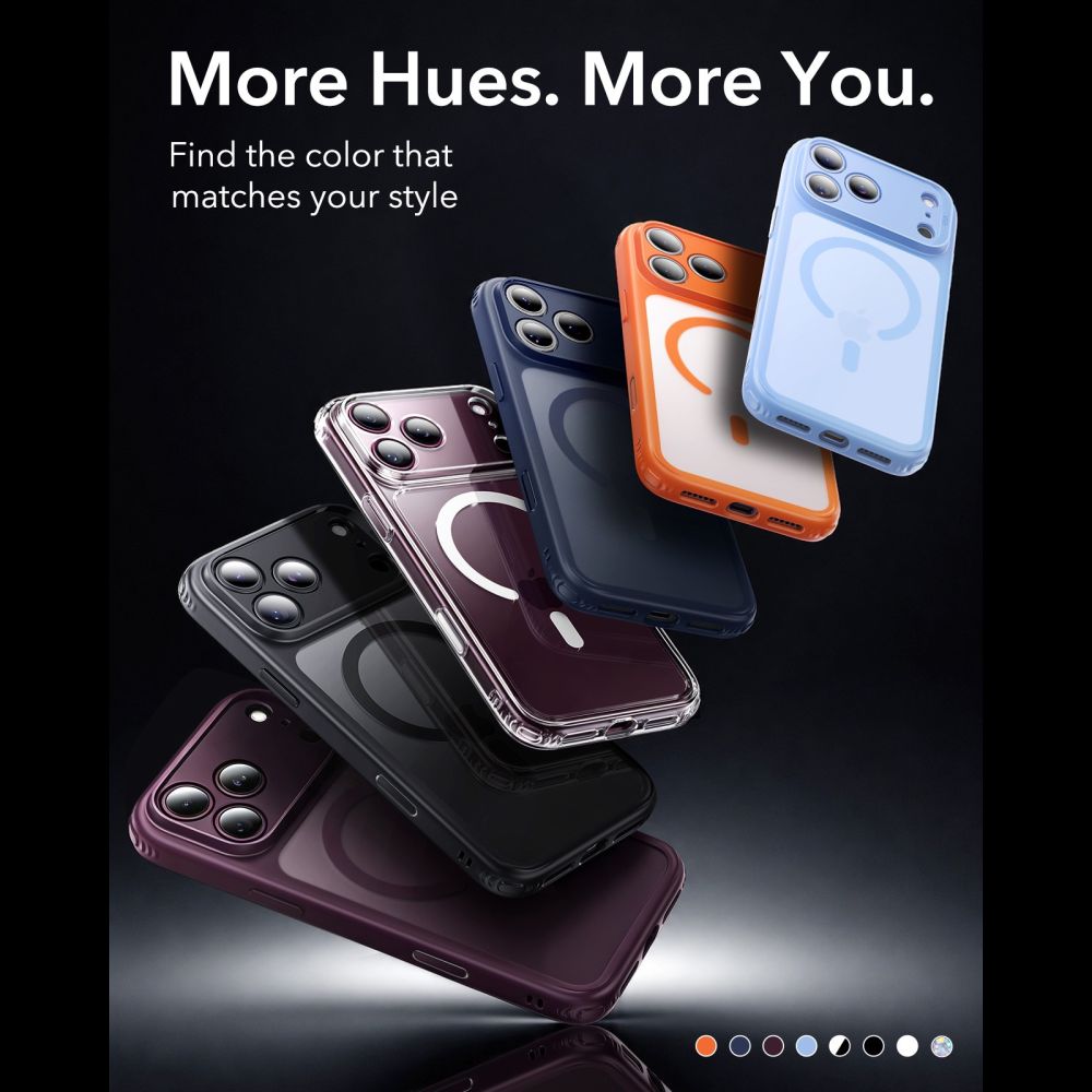 Dėklas ESR Classic Hybrid MagSafe iPhone 17 Pro Max / 18 Pro Max, matinis šviesiai mėlynas -- iPhone 17 Pro Max, iPhone...