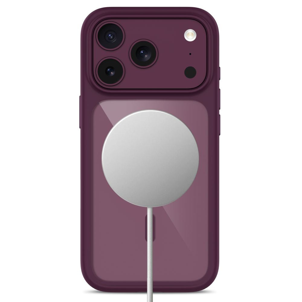 Dėklas Tech-Protect MagOne MagSafe CC + apsauginis stiklas (2 vnt.) iPhone 17 Pro Max / 18 Pro Max, tamsiai...