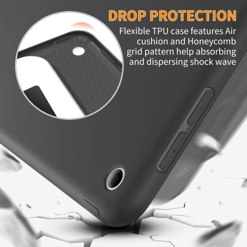 Dėklas Tech-Protect SmartCase iPad 9.7 5 / 6 (2017-2018), juodas -- iPad 5 (2017), iPad 6 (2018)