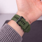 Dirželis Tech-Protect Silicone Garmin Fenix 5 / 6 / 6 Pro / 7 / 8 / 8 Pro / E / 9 / 9 Pro (51 mm), žalias -- Garmin Fenix...