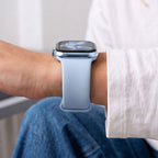 Dirželis Tech-Protect Silicone Apple Watch 8 / 9 / 10 / 11 / 12 / SE (40 / 41 / 42 mm), šviesiai mėlynas -- Apple Watch 8...