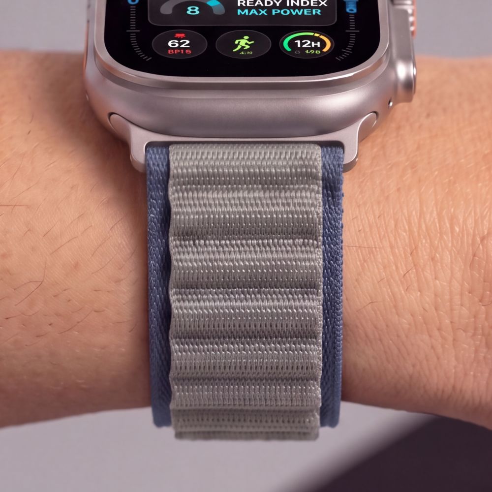 Dirželis Tech-Protect Nylon Pro Apple Watch 8 / 9 / 10 / 11 / 12 / SE / Ultra (44 / 45 / 46 / 49 mm), tamsiai mėlynas /...