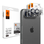 Kameros apsauginis stiklas Spigen Optik Pro Glas.tR EZ Fit iPhone Duo, 2 vnt., tamsiai mėlynas -- iPhone Duo