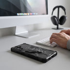 Dėklas Tech-Protect TacticStand MagSafe Galaxy A17 / A18 4G / 5G, matinis juodas -- Galaxy A17, Galaxy A18 4G, Galaxy A18 5G