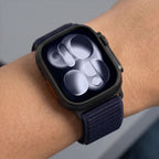 Dirželis Tech-Protect NylonLoop Apple Watch 8 / 9 / 10 / 11 / 12 / SE / Ultra (44 / 45 / 46 / 49 mm), tamsiai mėlynas --...
