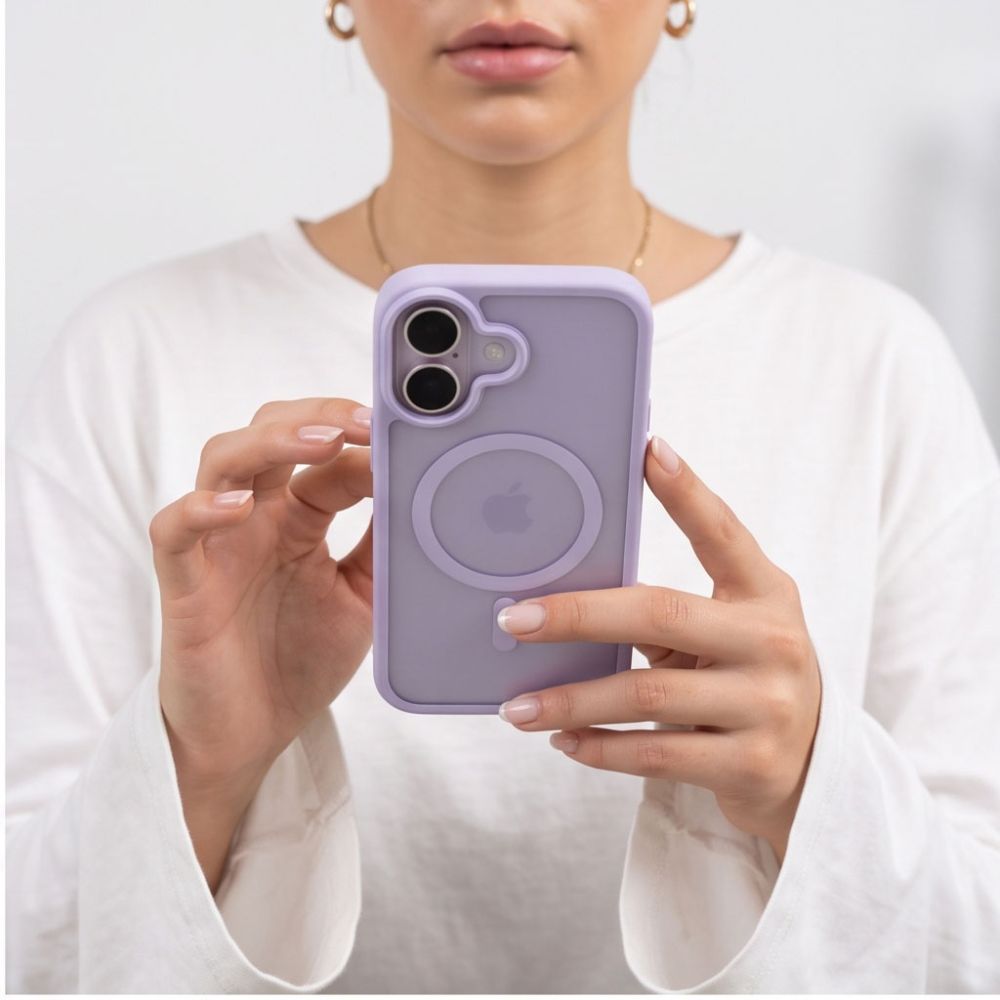 Dėklas Tech-Protect BasicMag MagSafe iPhone 17, matinis levandinis -- iPhone 17