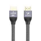 Wozinsky HDMI 2.1 laidas 8K 60 Hz 48 Gbps / 4K 120 Hz / 2K 144 Hz 1 m sidabrinis (WHDMI-10) -- Video Cables