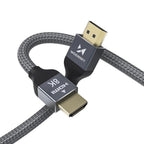 Wozinsky HDMI 2.1 kabelis 8K 60 Hz 48 Gbps / 4K 120 Hz / 2K 144 Hz 5 m sidabrinis (WHDMI-50) -- Video Cables