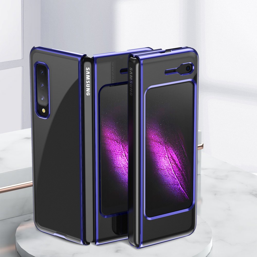 Plonas skaidrus dėklas Samsung Galaxy Fold – mėlynas -- Samsung Galaxy Fold