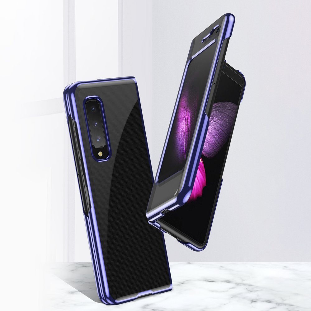 Plonas skaidrus dėklas Samsung Galaxy Fold – mėlynas -- Samsung Galaxy Fold