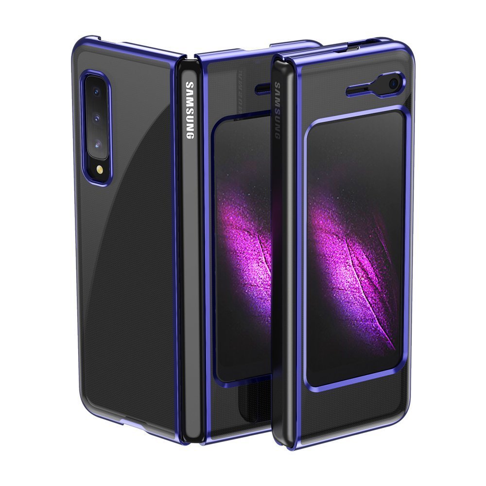 Plonas skaidrus dėklas Samsung Galaxy Fold – mėlynas -- Samsung Galaxy Fold