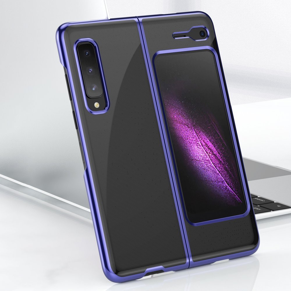 Plonas skaidrus dėklas Samsung Galaxy Fold – mėlynas -- Samsung Galaxy Fold