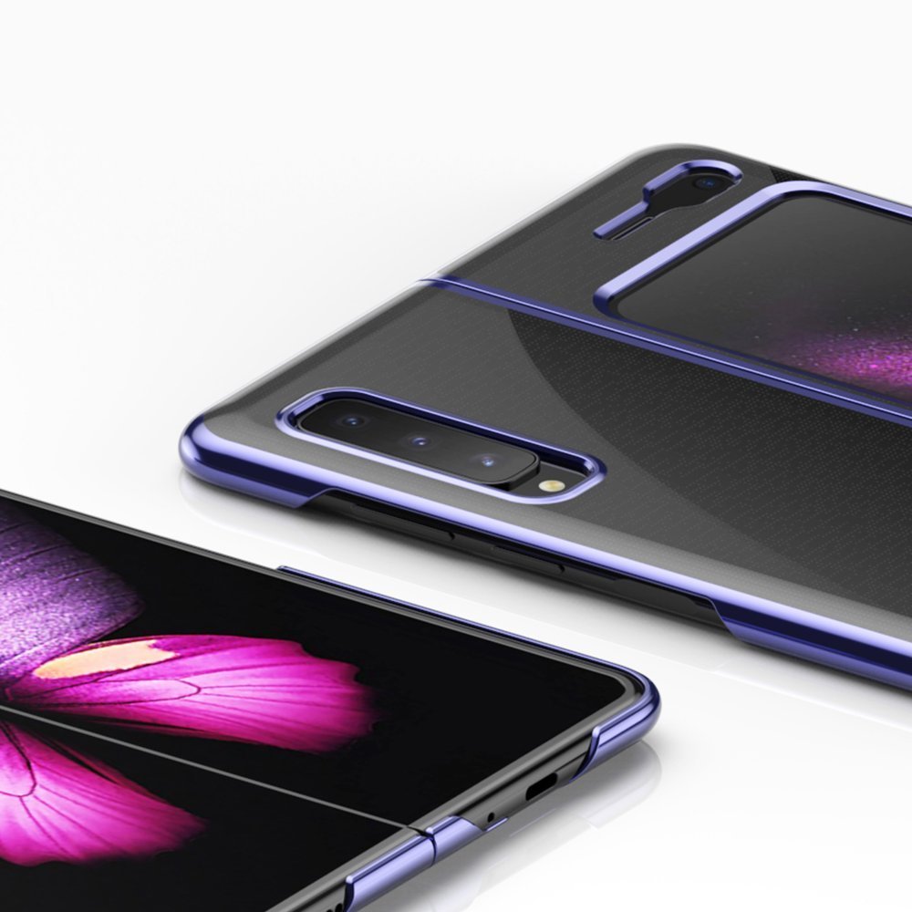 Plonas skaidrus dėklas Samsung Galaxy Fold – mėlynas -- Samsung Galaxy Fold