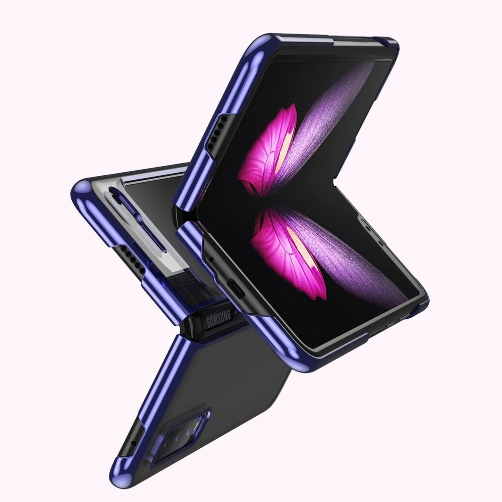 Plonas skaidrus dėklas Samsung Galaxy Fold – mėlynas -- Samsung Galaxy Fold