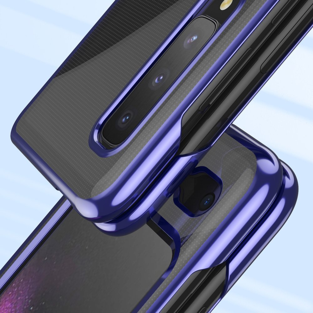 Plonas skaidrus dėklas Samsung Galaxy Fold – mėlynas -- Samsung Galaxy Fold