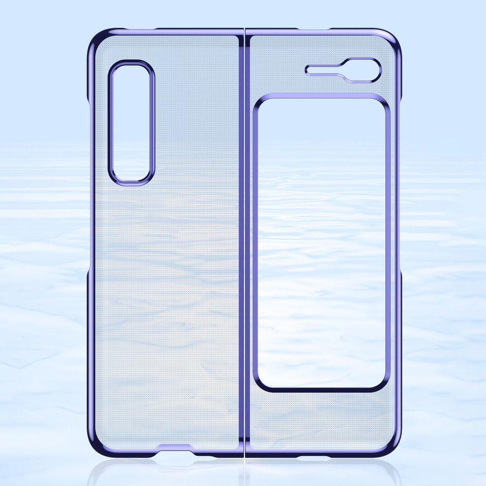 Plonas skaidrus dėklas Samsung Galaxy Fold – mėlynas -- Samsung Galaxy Fold
