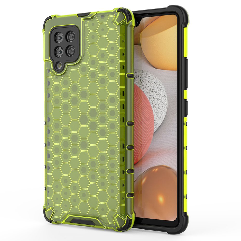 Apsauginis „Honeycomb“ dėklas Samsung Galaxy A42 5G – žalias -- Samsung Galaxy A42