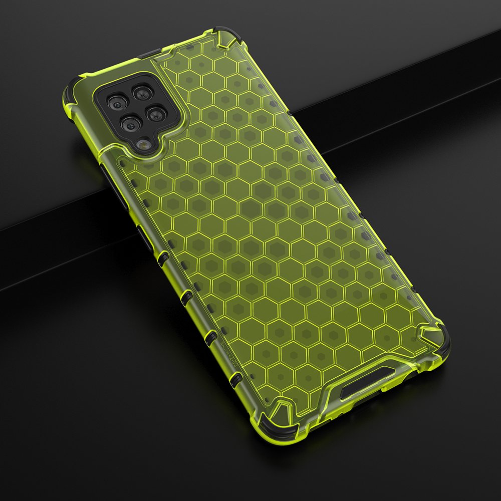 Apsauginis „Honeycomb“ dėklas Samsung Galaxy A42 5G – žalias -- Samsung Galaxy A42