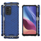Korio rašto dėklas Xiaomi Redmi K40 / Poco F3 – mėlynas -- Xiaomi Redmi K40 Pro+