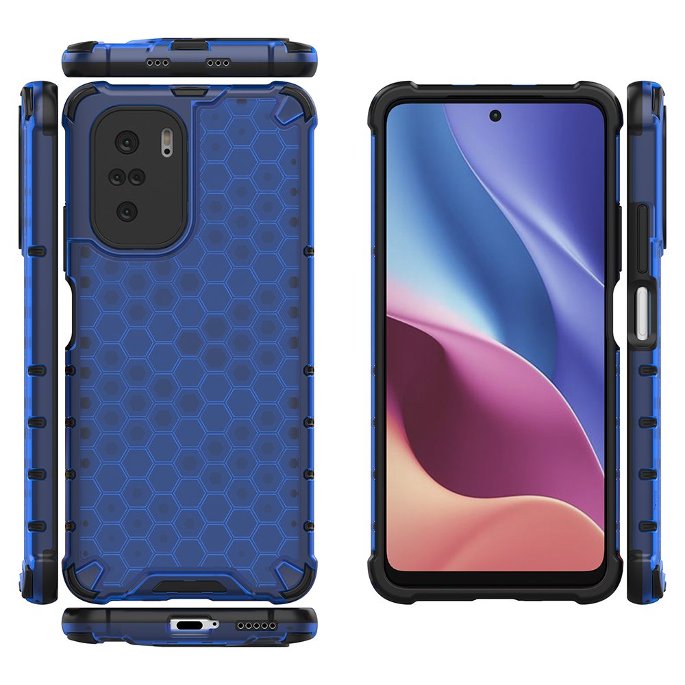 Korio rašto dėklas Xiaomi Redmi K40 / Poco F3 – mėlynas -- Xiaomi Redmi K40 Pro+