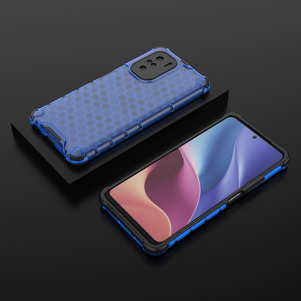 Korio rašto dėklas Xiaomi Redmi K40 / Poco F3 – mėlynas -- Xiaomi Redmi K40 Pro+