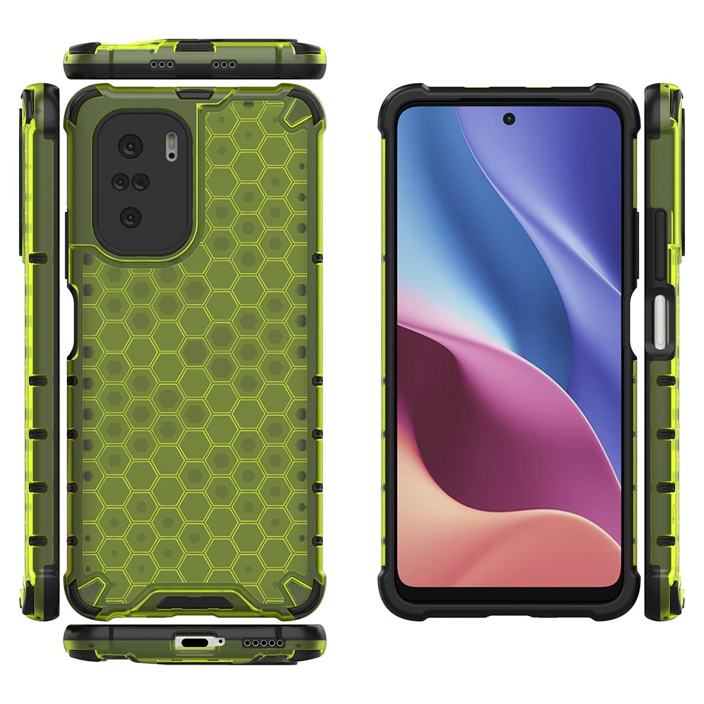 Apsauginis korio rašto dėklas Xiaomi Redmi K40 / Poco F3 – žalias -- Xiaomi Redmi K40 Pro+