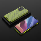 Apsauginis korio rašto dėklas Xiaomi Redmi K40 / Poco F3 – žalias -- Xiaomi Redmi K40 Pro+
