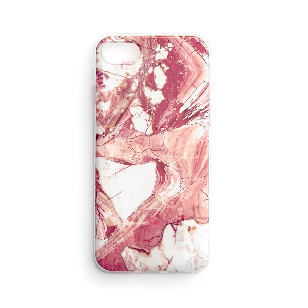 Wozinsky Marble TPU dėklas Galaxy A02s – rožinis -- Samsung Galaxy A02s
