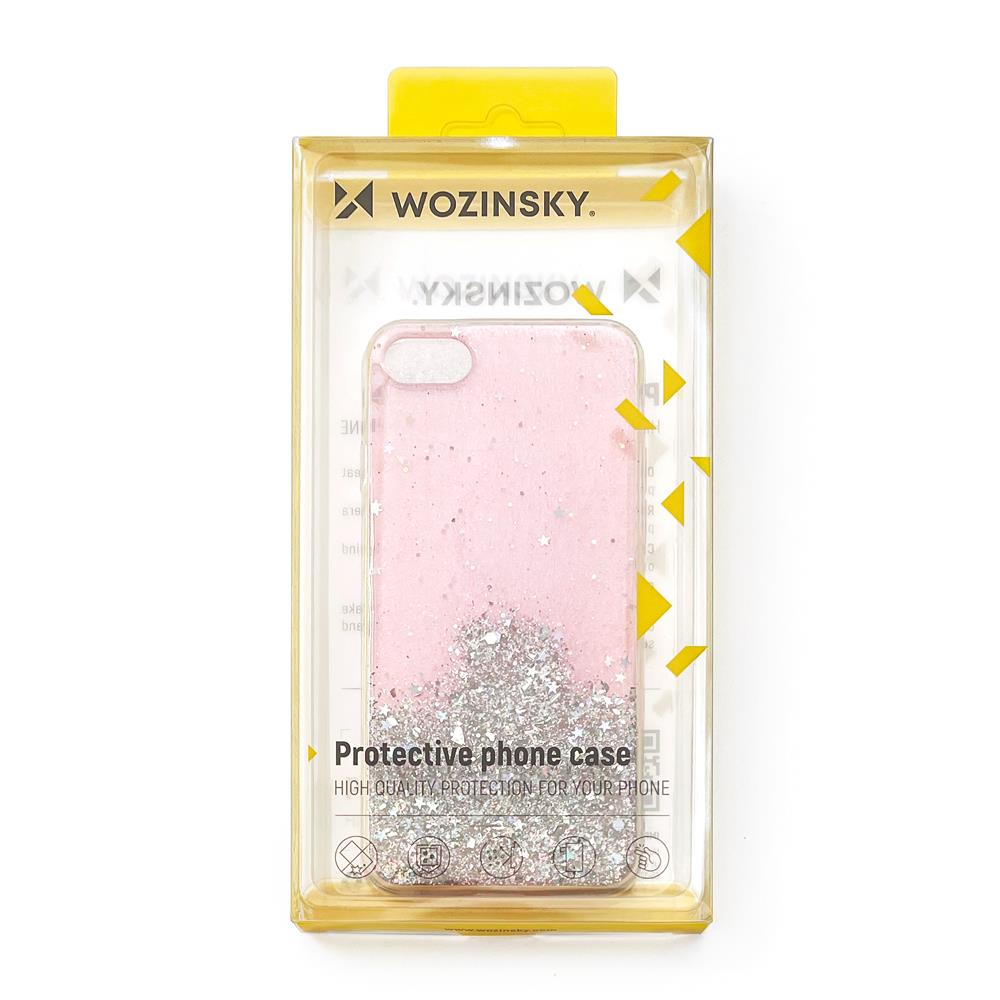 Wozinsky Star Glitter dėklas Xiaomi Redmi Note 9T 5G – skaidrus -- Xiaomi Redmi Note 9T