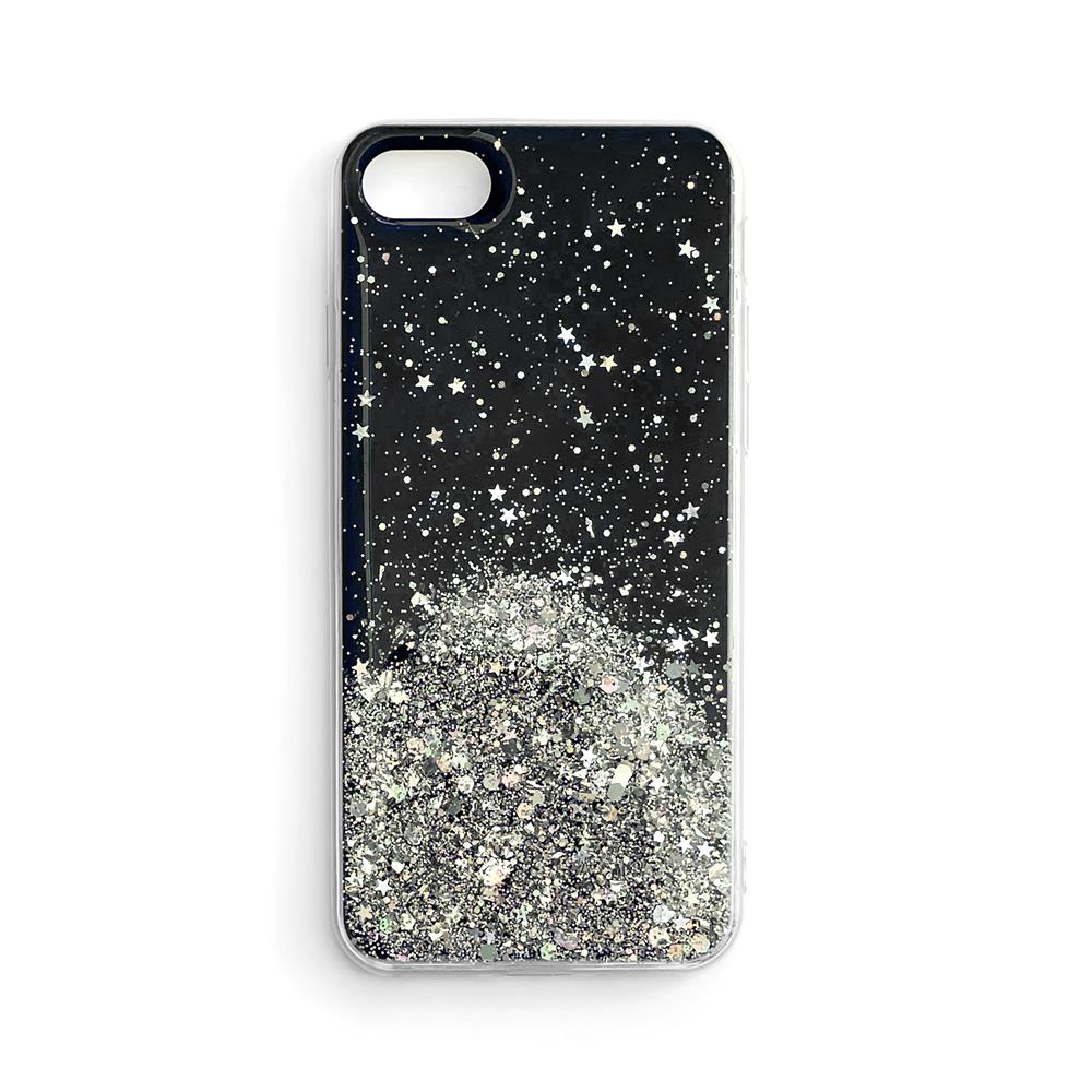 Wozinsky Star Glitter dėklas Redmi Note 9T 5G – juodas -- Xiaomi Redmi Note 9T