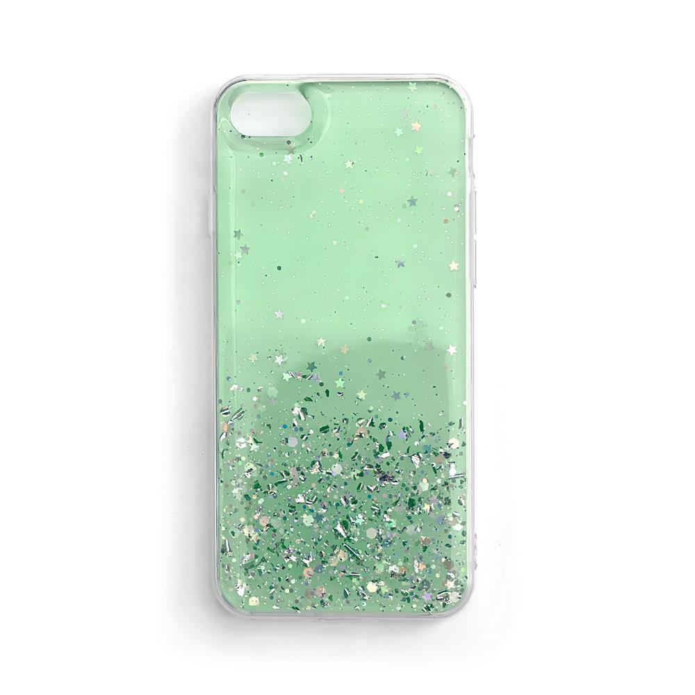 Wozinsky Star Glitter dėklas Xiaomi Redmi Note 9T 5G – žalias -- Xiaomi Redmi Note 9T
