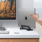 Ugreen aliuminio vertikalus stovas MacBook nešiojamajam kompiuteriui planšetei sidabrinis (20471 LP258) -- MacBook