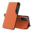 Eco Leather View dėklas Xiaomi Redmi K40 / Poco F3 – oranžinis -- Xiaomi Redmi K40 Pro+