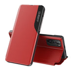 Eco Leather View dėklas Xiaomi Redmi K40 / Poco F3 – raudonas -- Xiaomi Redmi K40 Pro+
