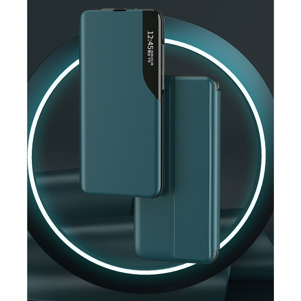 Eco Leather View dėklas Xiaomi Redmi K40 / Poco F3 – raudonas -- Xiaomi Redmi K40 Pro+