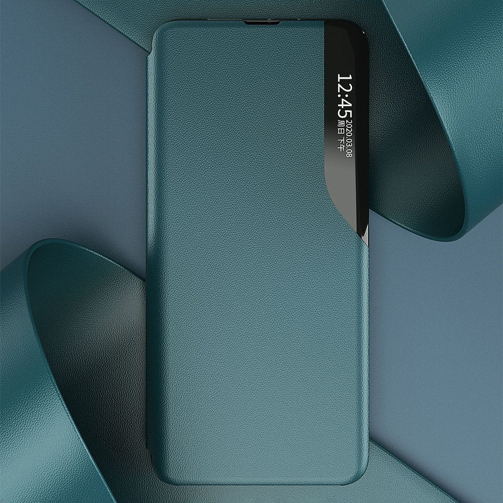 Eco Leather View dėklas Xiaomi Redmi K40 / Poco F3 – raudonas -- Xiaomi Redmi K40 Pro+