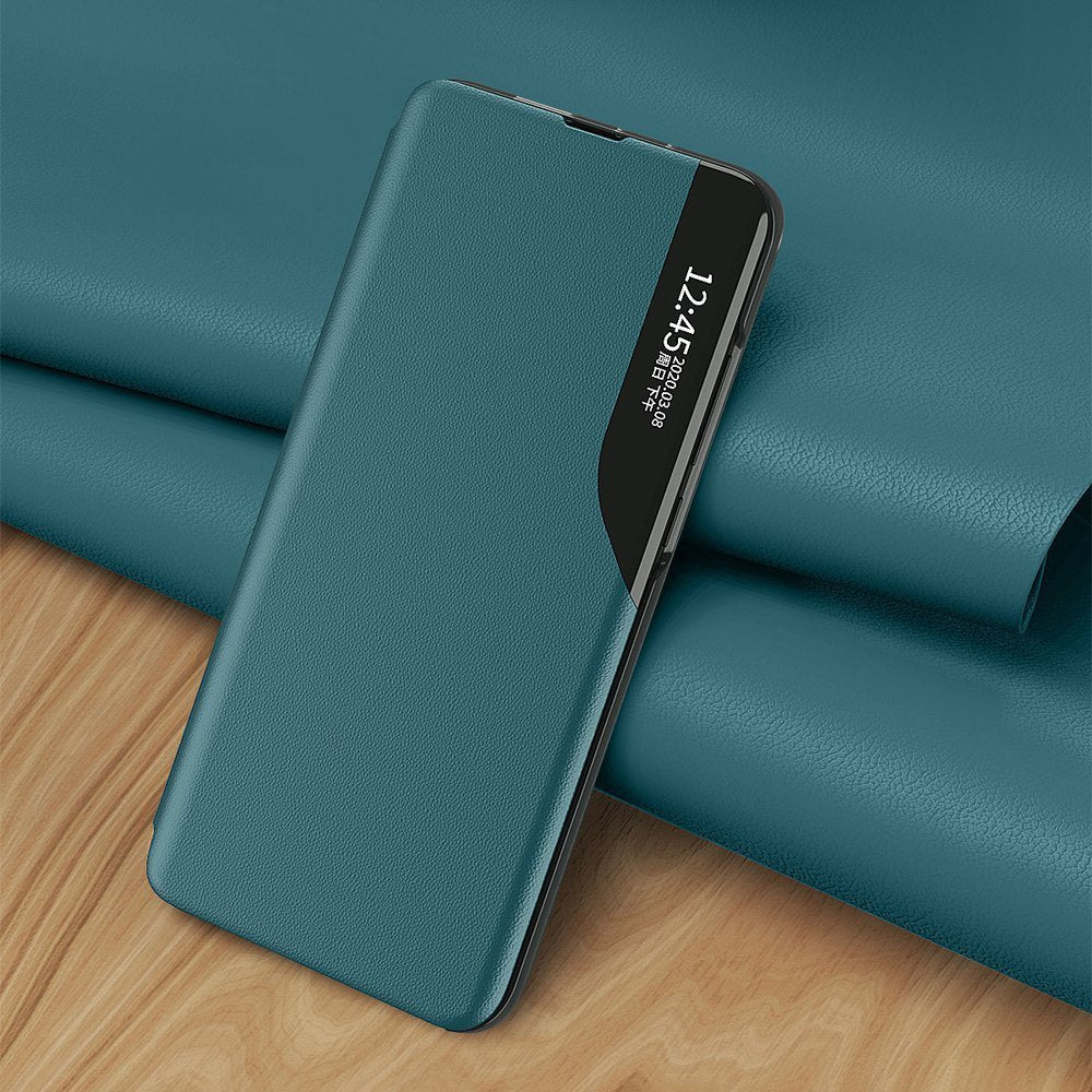 Eco Leather View dėklas Xiaomi Redmi K40 / Poco F3 – raudonas -- Xiaomi Redmi K40 Pro+