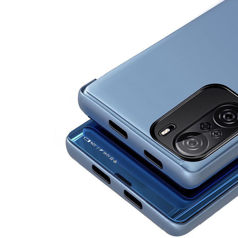 Clear View dėklas Xiaomi Redmi K40/Poco F3 – rožinis -- Xiaomi Redmi K40