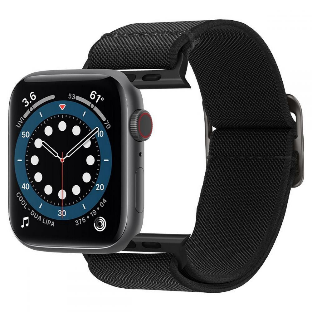 Spigen Fit Lite dirželis Apple Watch (42–49 mm) – juodas