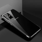 Skaidrus itin plonas TPU dėklas Samsung Galaxy A72 4G – juodas -- Samsung Galaxy A72