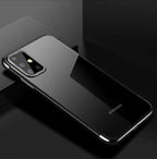 Skaidrus itin plonas TPU dėklas Samsung Galaxy A72 4G – juodas -- Samsung Galaxy A72