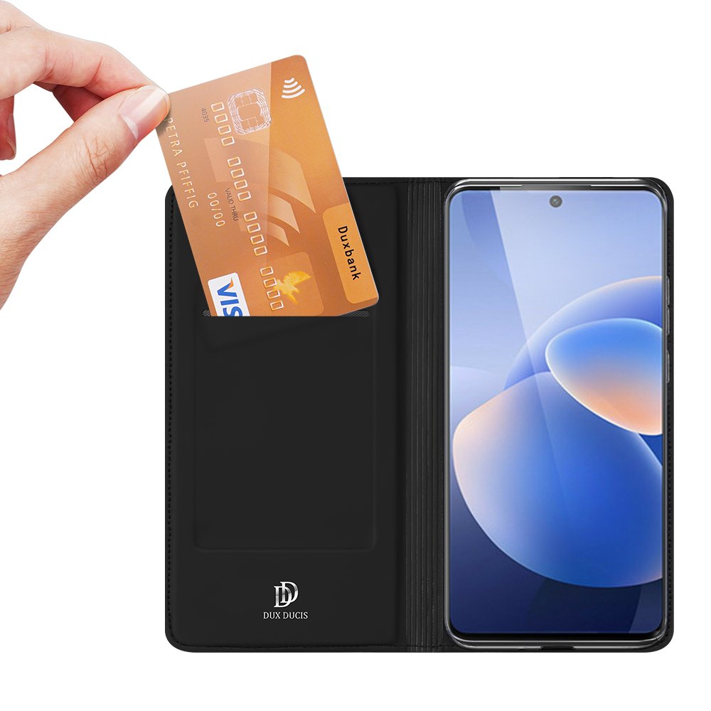 Dux Ducis Skin Pro Bookcase tipas case, skirtas Vivo X60 black -- Cell phone cases and covers