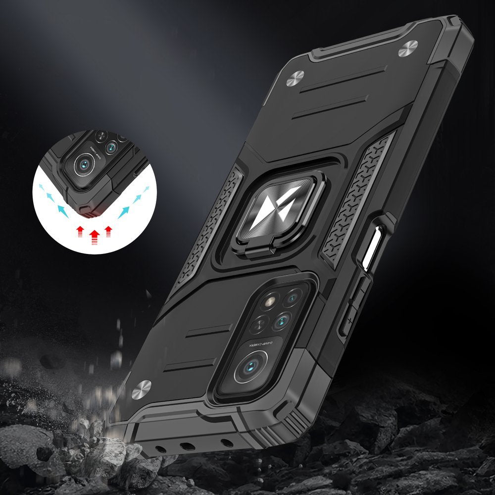 Wozinsky Ring Armor dėklas Samsung Galaxy A72 4G – mėlynas -- Samsung Galaxy A72