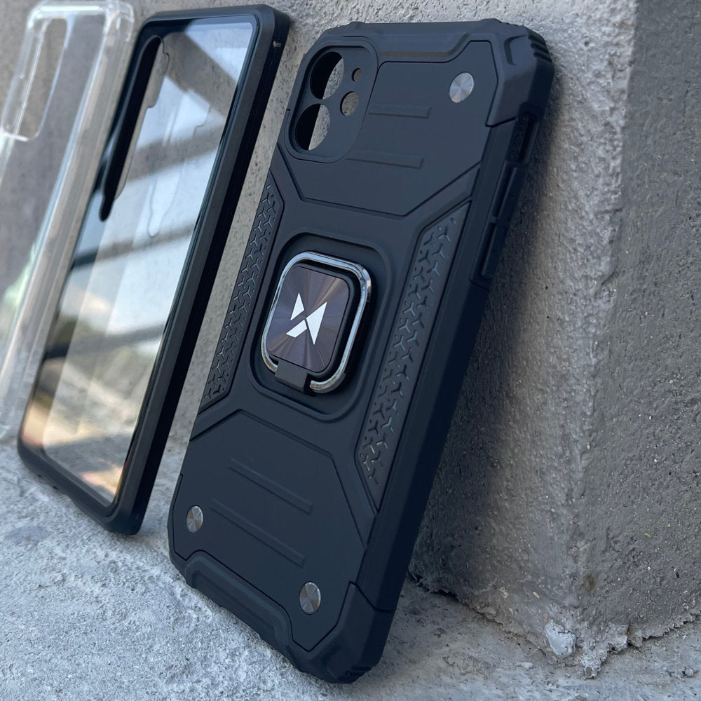 Wozinsky Ring Armor dėklas Samsung Galaxy A72 4G – mėlynas -- Samsung Galaxy A72