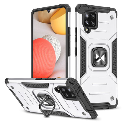 Wozinsky Ring Armor dėklas Samsung Galaxy A42 5G – sidabrinis -- Samsung Galaxy A42