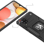 Wozinsky Ring Armor dėklas Samsung Galaxy A42 5G – rožinis -- Samsung Galaxy A42